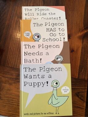 The Pigeon Book series, 4 books. Good condition by Mo Willems